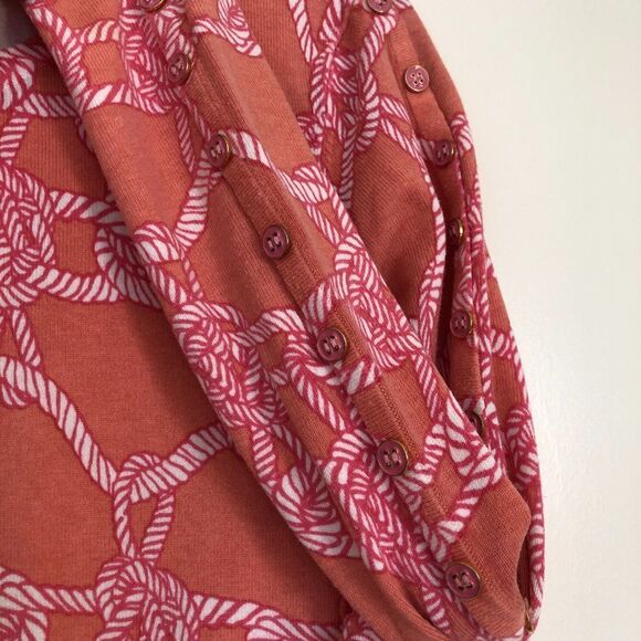 J.McLaughlin Lightweight Pullover Sweater Size M Melanie Pink Orange Coral - Picture 2 of 6